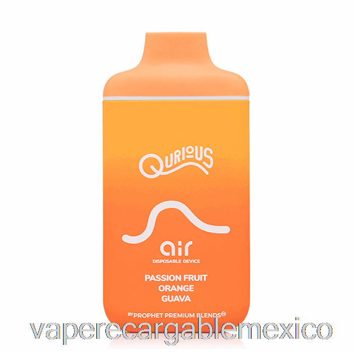 Vape Recargable Qurious Air 6000 Desechable Maracuyá Naranja Guayaba